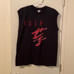 Rush sleeveless concert t-shirt from 1984 size XL
